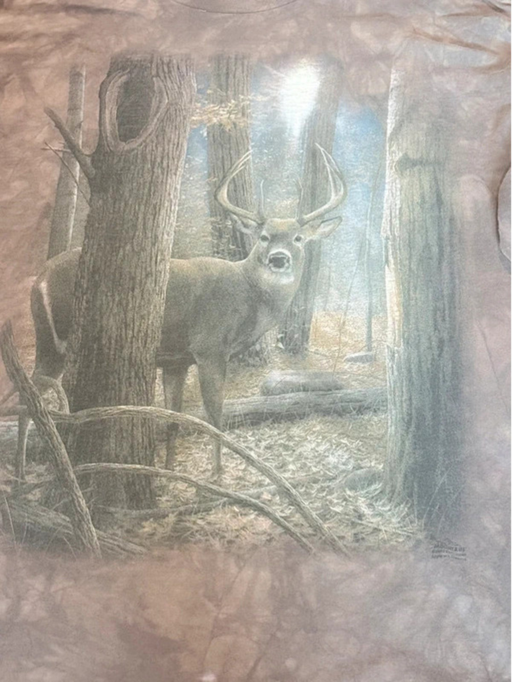 The Mountain Deer Buck Long Sleeve Graphic T-Shirt XXL 1420